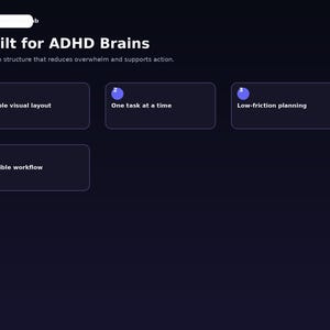 ADHD Digital Planner App, Focus Timer, Brain Dump, Habit Tracker & Daily Productivity Dashboard image 4