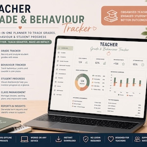 Lehrer-Noten- und Verhaltensverfolgung | Offline-HTML-App, Klassen-Dashboard