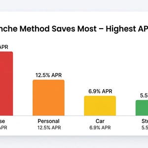 Debt Payoff Planner | Snowball vs Avalanche Calculator (Offline HTML App) image 6