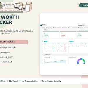 Personal Finance Dashboard, Budget Planner App, Offline HTML Tracker image 12