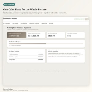 Separation Divorce Finance Organiser | Asset Split, Budget, Document Checklist (Offline App) image 4
