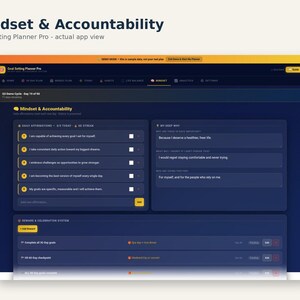 90-Day Goal Planner Web App | SMART Goals, Habit Tracker (Digital Download) image 10