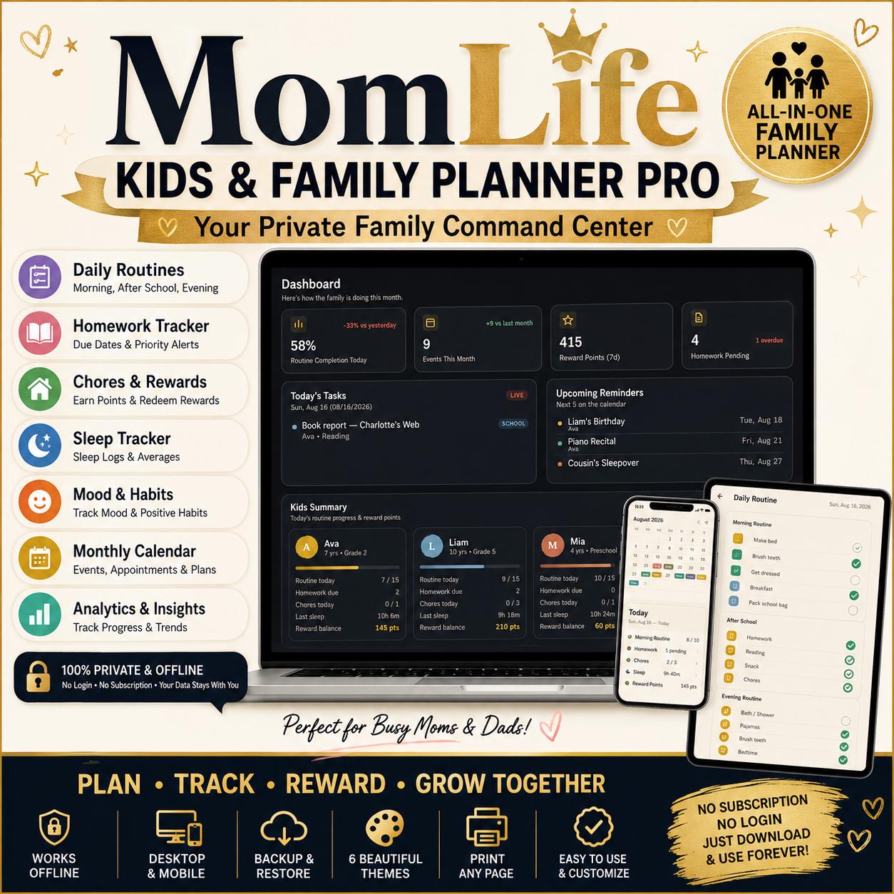 Kids Family Planner — screenshot preview