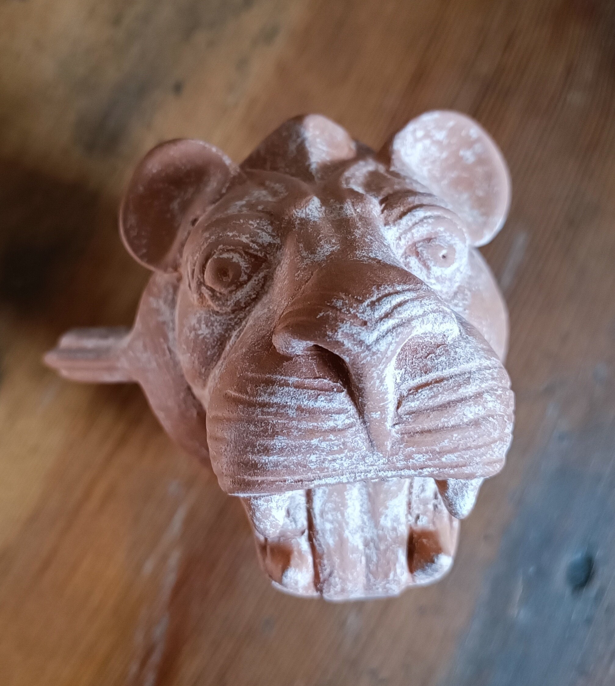 Terracotta Rhyton Cup Replica | Ancient Anatolian Ritual Vessel | Kültepe Kanesh Inspired Decorative Pottery