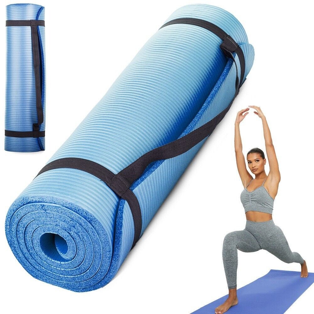  CAMBIVO Extra Wide Yoga Mat for Women and Men (72x 32x  1/4), SGS Certified, Non-slip Large TPE Exercise Fitness Mat for Yoga,  Pilates, Workout (6mm, A-Gray) : Sports & Outdoors