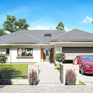 Modern familiehuisplan 18m x 17m - moderne plattegronden, 4 slaapkamers 173 m2, met zolder, slaapkamer