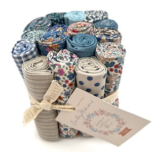 Tilda Creating Memories Fat Eighth 16 Piece Bundle Summer and Ocean Blues