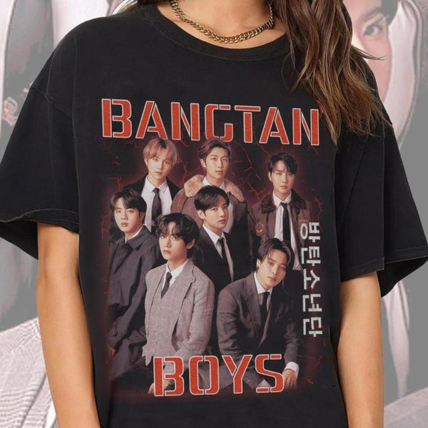 Bangtan Boys, groupe BTS, cadeau de style unisexe pour fans, t-shirt, sweat-shirt ras du cou et capuche, hommage vintage Thicthinhichthoi-Tee-Store