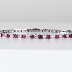 925 Sterling Silber Tennis Armband, 925 Sterling Silber Schmuck, zierlicher Schmuck, Geschenk für sie, Brautschmuck