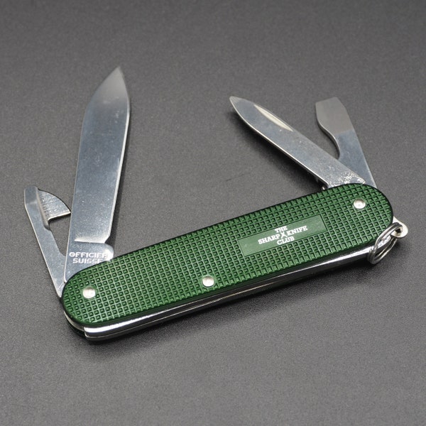 Victorinox Cadet Green Alox 84mm Couteau Suisse The Sharp Knife Club Special Edition NEUF dans la BOÎTE