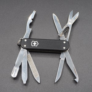 Victorinox Minichamp Alox Black Alox Minichamp Swiss Army Knife