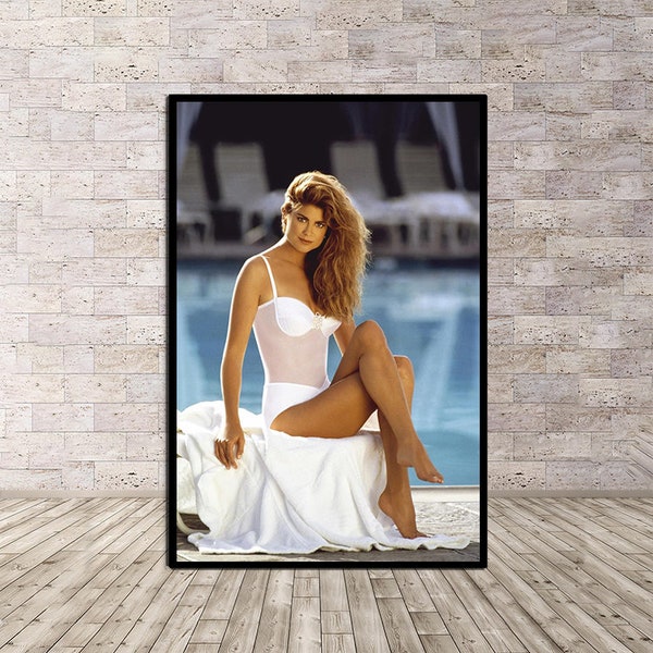 Kathy Ireland Female Model Beautiful Actor Poster or Canvas Wall Decor Modern Home Art Room Decor - (No Frame)