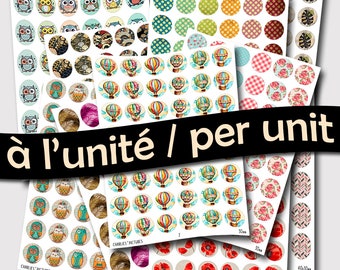 PLANCHE A l'UNITÉ : A choisir parmi la boutique + sélection de la dimension du cabochon