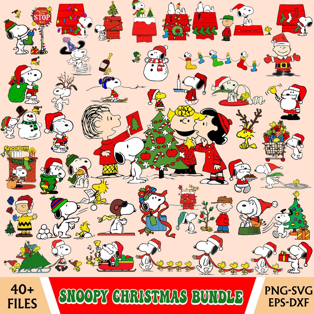 Peanuts Christmas SVG Bundle Highquality Designs Cricut Etsy