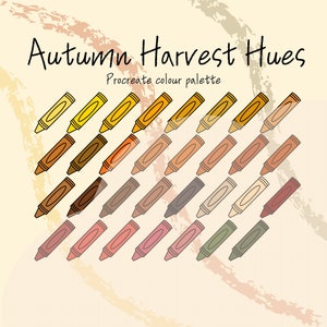 Autumn Harvest Hues: Procreate Color Palette