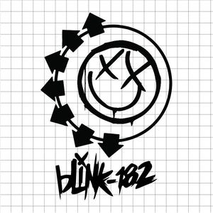 Blink 182 Svg, Blink 182 Png, Blink 182 shirt, Blink 182, Blink 182 patch, Blink 182 sticker, Blink 182 Smile Spray-paint Logo,Png Cut Files