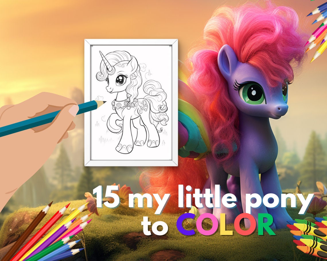 4 Pack My Little Pony Coloring Pages Book Cadence Princess Celestia Rainbow  Dash Twilight Sparkle Printable Digital Artwork Instant Download 
