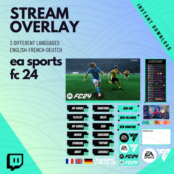 EA Sports FC 24 Streaming Overlay Fot Twitch 