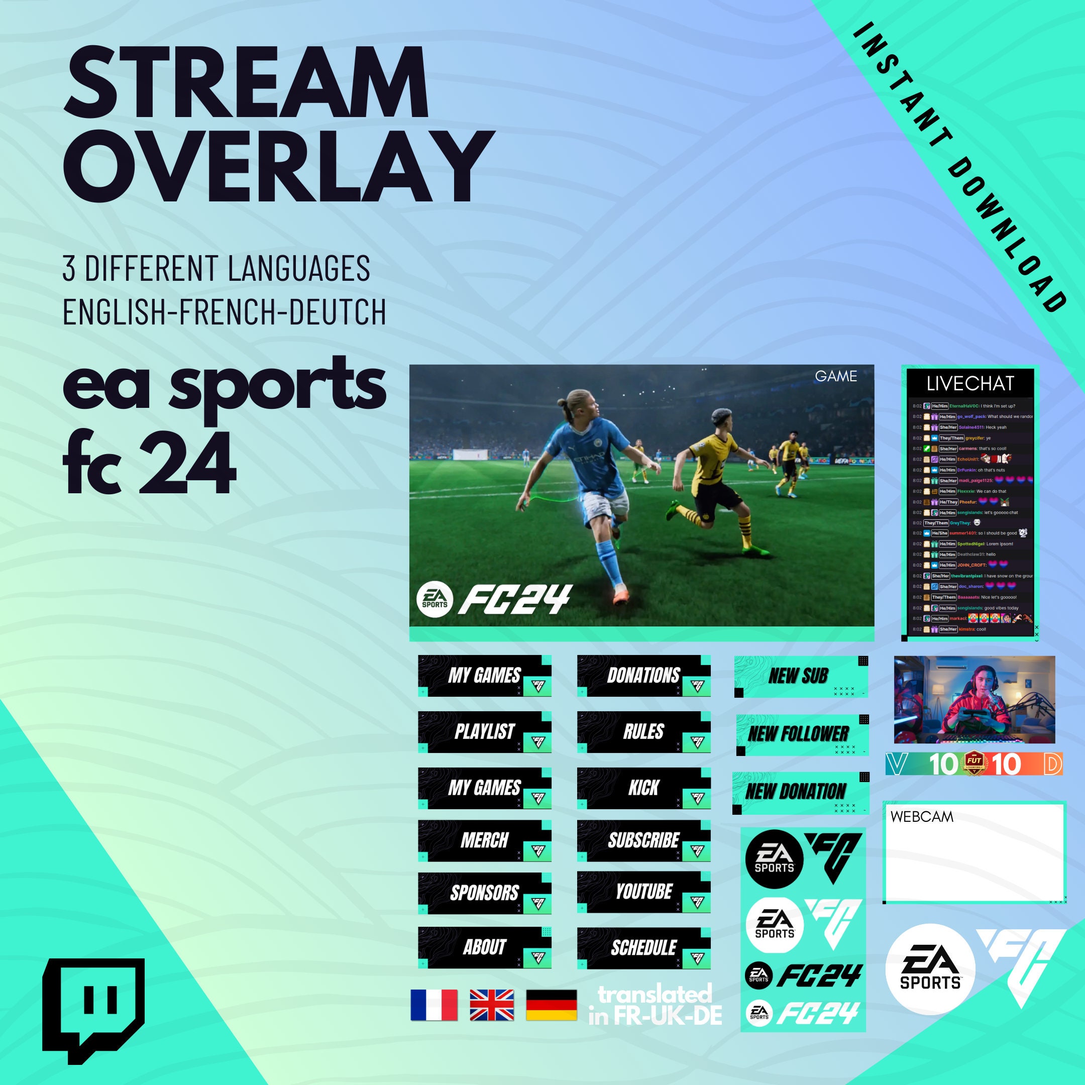 Best EA SPORTS FC 24 Stream Overlays & Alerts