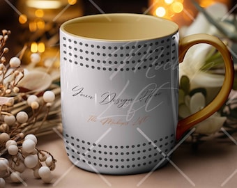 Elegant Coffee Mug Mockup | Customizable 11oz PSD (Digital Download)