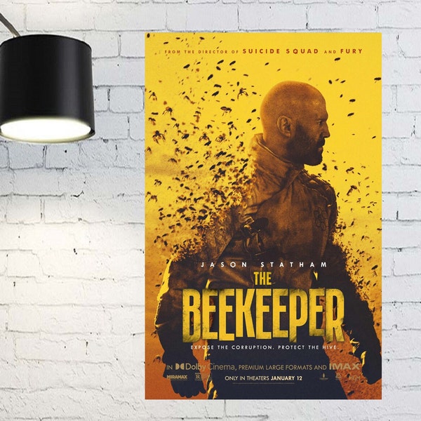 The Beekeeper Movie Poster 2023 Film - Room Decor Wall Art - Poster Gift For Him/Her