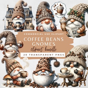 Watercolor Coffee Gnome PNG Coffee beans gnome clipart Cute gnome clipart Coffee lover png Gnome sublimation design Coffee Cup Gnome Mug