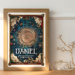 Mapa astrológico personalizado | Design exclusivo de impressão de mapa natal | Presente de mapa natal | Astrologia do zodíaco | Presente de aniversário | Arte de parede para impressão