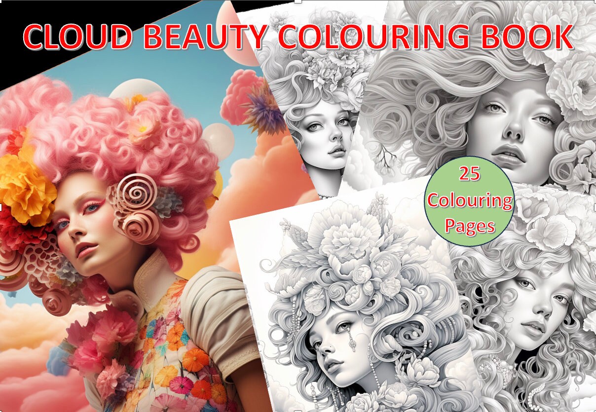 Bundle 4 Shop Coloring Pages, Coloring Pages for Adults and Kids