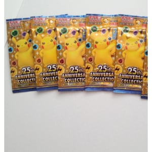5 Booster Pokémon japonais 25 ième anniversaire NEUF !