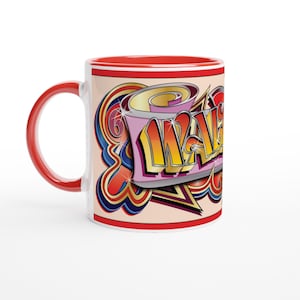 WALTZER FAIRGOUND ART Mug FunFair Ride Skid Dodgem Roundabout Carousel Ark Speedway - Red