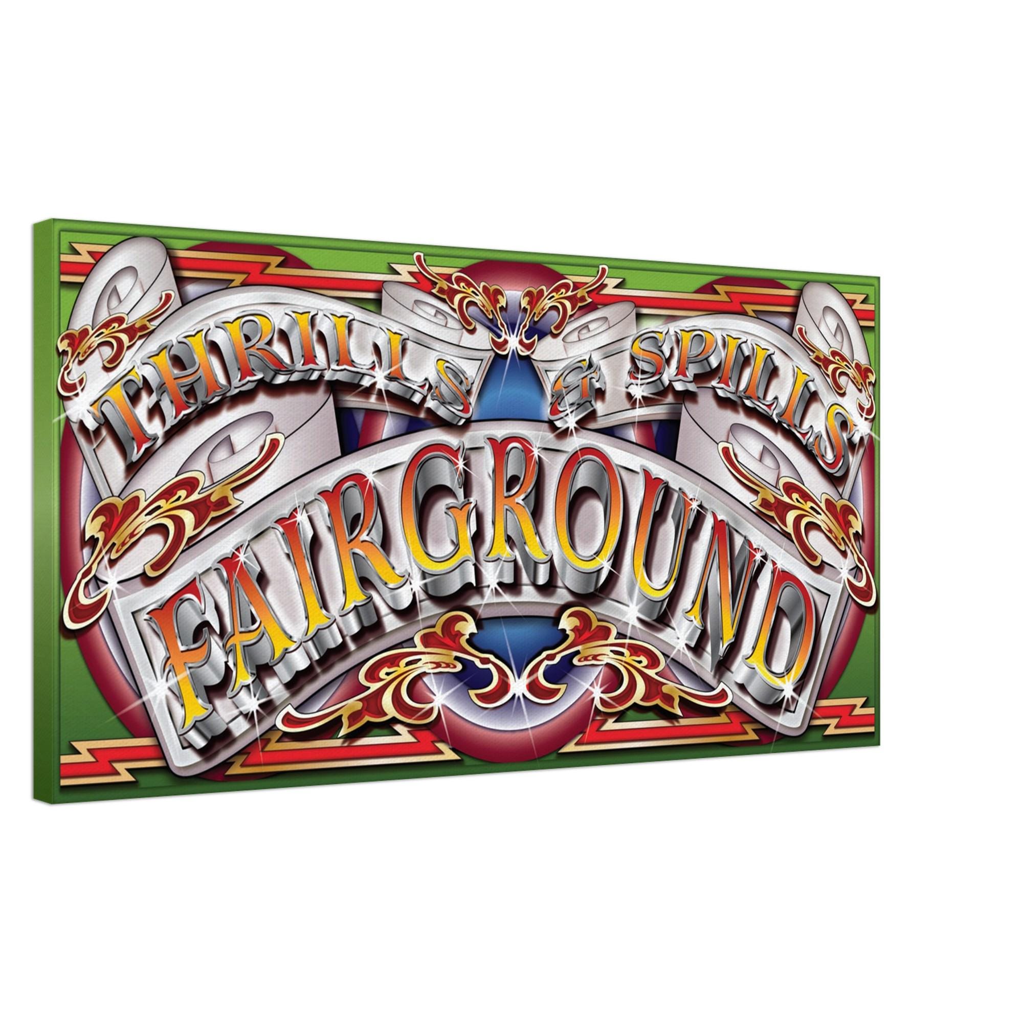 THRILLS & SPILLS Fairground Art Funfair Rides Waltzer Speedway Ark ...