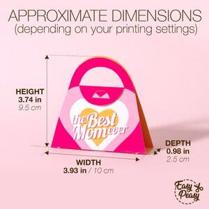 DIY Mother’s Day Printable Lip Balm Purse Gift Bag - Chapstick Holder - Lipstick Box - Template pdf | INSTANT DOWNLOAD