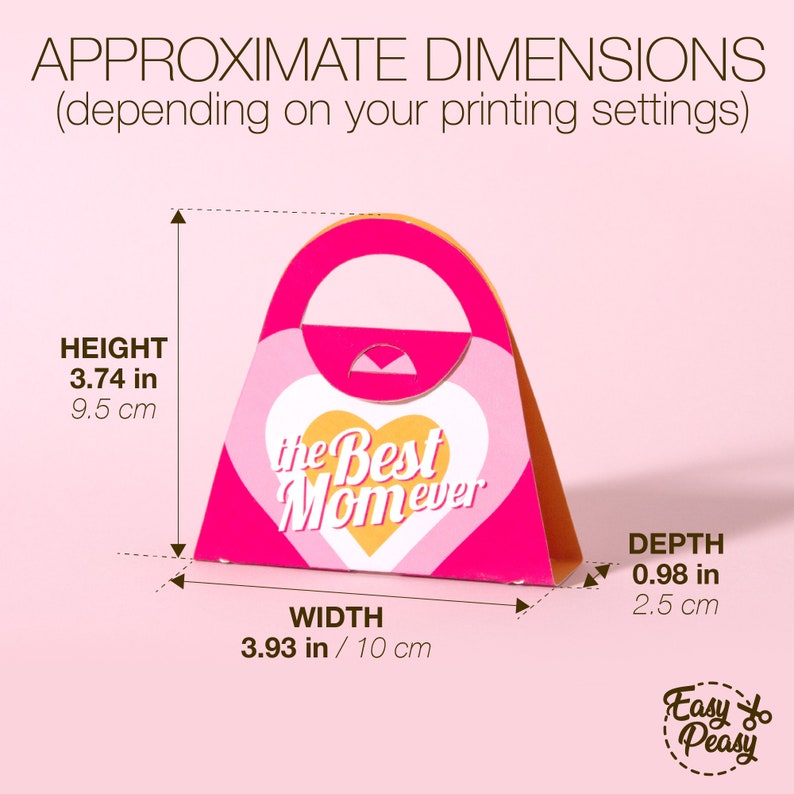 DIY Mother’s Day Printable Lip Balm Purse Gift Bag - Chapstick Holder - Lipstick Box - Template pdf | INSTANT DOWNLOAD
