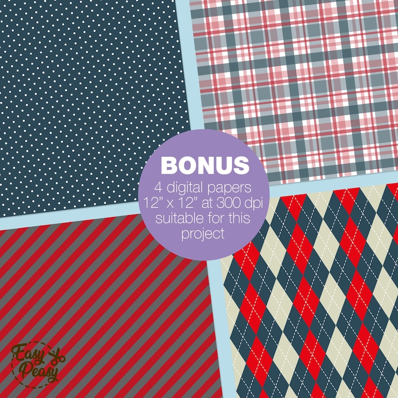 Father’s Day gift card holders shaped like men’s clothing, including a suit, a shirt with suspenders and tie, and a sweater with bow tie, shown with labels for digital cutting file formats SVG, DXF, PNG, PDF