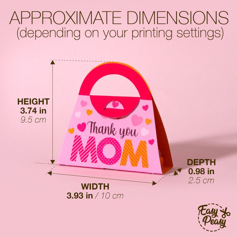 DIY Mother’s Day Printable Lip Balm Purse Gift Bag - Chapstick Holder ...