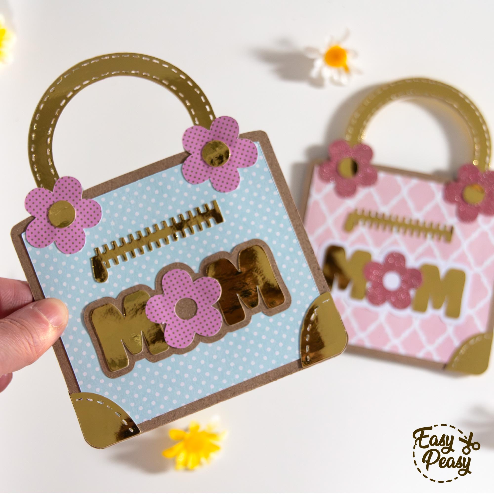 DIY Mother's Day Gift Card Holder SVG File for Cricut Template