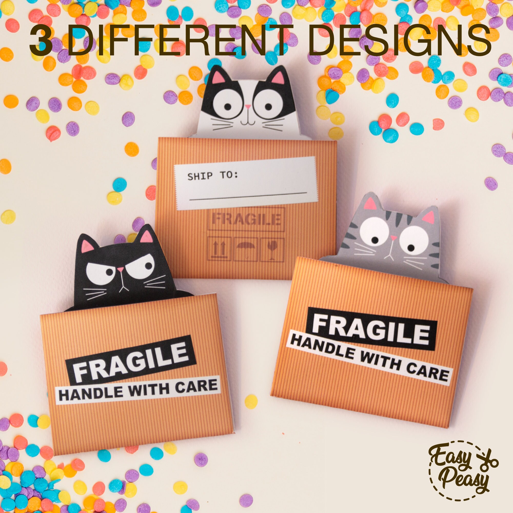 Diy Printable Cute Kitten In A Box Gift Card Holder Cat Gift Card Diy Printable Cute Kitten In A Box Gift Card Holder Cat Gift Card