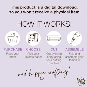 Gift card holder shaped like a wrapped present; digital cutting files SVG, PDF, PNG, DXF; paper project with bow; fits standard gift cards; ideal for Christmas or birthday; for Cricut and Silhouette; 300 DPI; includes tutorial and commercial license