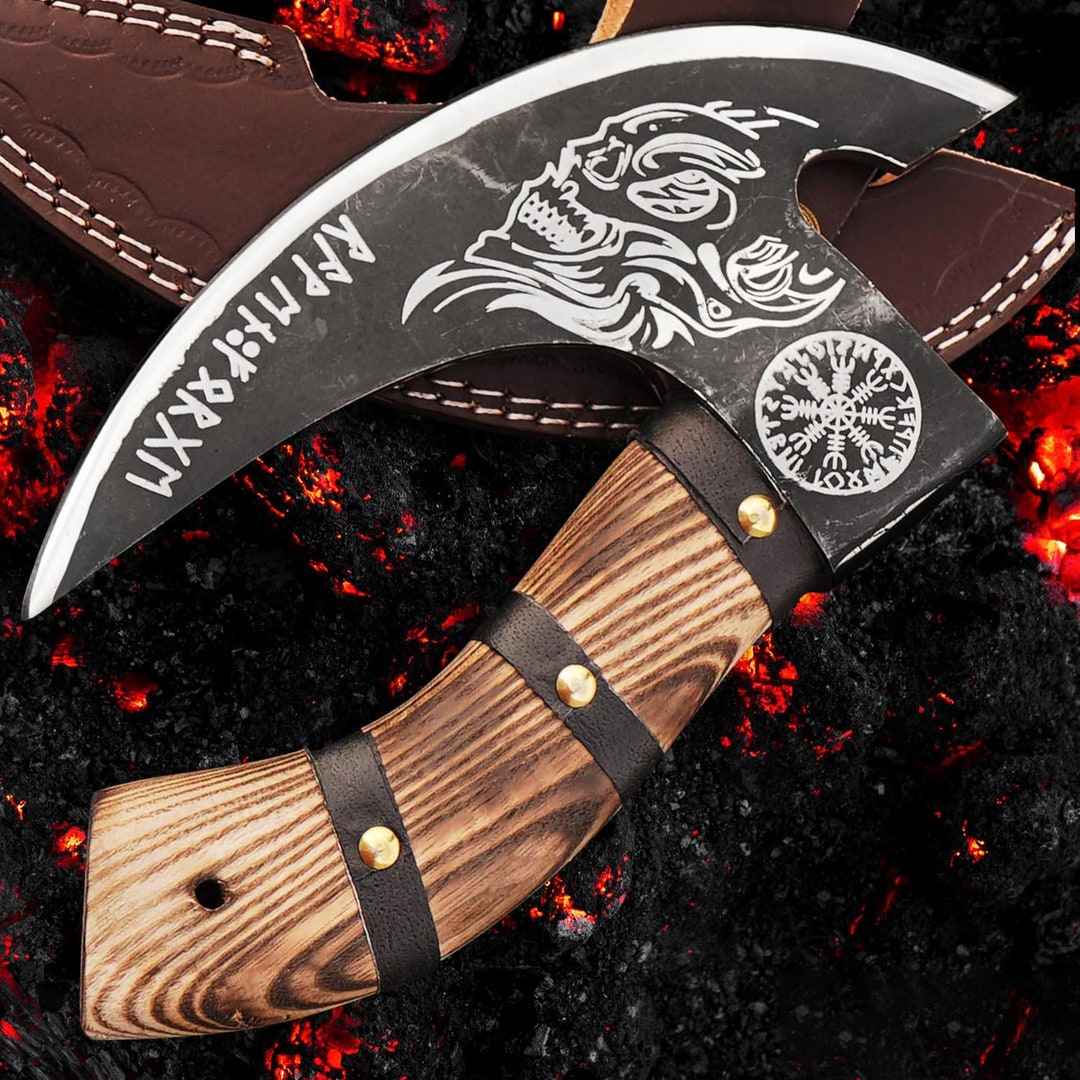 Handmade Pizza Cutter Axe Viking Pizza Axe Steel Etsy