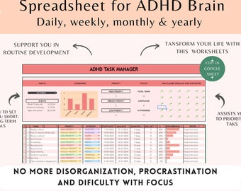 Stay Organized and Focused: Digital ADHD Planner for Life Coaches
