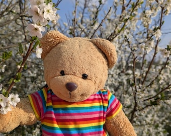 Maglietta "Striped Love" per orsi e altri peluche – varie taglie – realizzata a mano