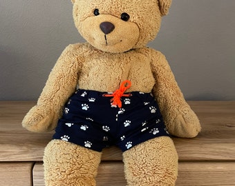 “Beach Bear” swimming shorts for bears and other plush toys – various sizes – handmade