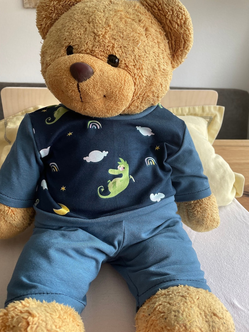 Bears Dream pajamas for bears and other plush toys various sizes handmade image 1