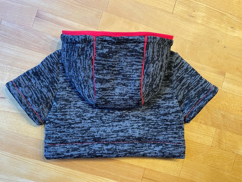 Strickfleece-Jacke Kuschelherbst für Bären und andere Plüschtiere verschiedene Größen handgefertigt Bild 5