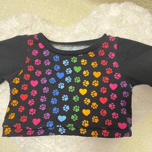Shirt Regenbogenpfoten für Bären und andere Plüschtiere verschiedene Größen handgefertigt Bild 4