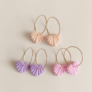 Lightweight Polymer Clay Earrings - Trendy Hypoallergenic Ear Candy - Colorful Polymer Clay Dangle Earrings - Handmade Boho Chic Accessories