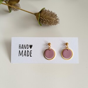 Handmade polymer clay earrings, Elegant Earrings, Dangle Earrings, Minimalist Earrings, Lightweight Earrings, Modern design Earrings