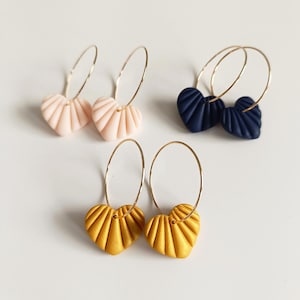 Lightweight Polymer Clay Earrings - Trendy Hypoallergenic Ear Candy - Colorful Polymer Clay Dangle Earrings - Handmade Boho Chic Accessories