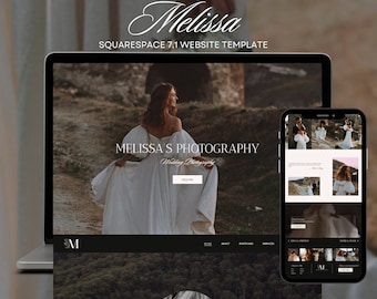 Squarespace photography portfolio services website template, Squarespace website template 7.1, Premium Squarespace website template design
