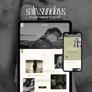 Showit website template design for photographers business coach, premium modern Showit website template, Website template photographer